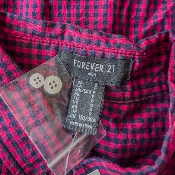 BNWT Forever 21 Chemise Classic Long Sleeved Shirt US S - Picture 5 of 7